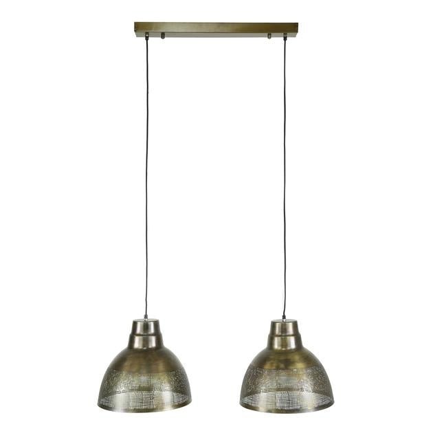 Lampada a sospensione Luisa DH Interior Bronzo LxLxH 79x42x37 Bronzo Bianco foto vista frontale