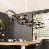 Lampada a sospensione Otan DH Interior Carbone LxPxH 168x44x19 Metallo Atmosferica foto dettaglio