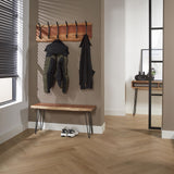 Appendiabiti Levi DH Interior Acacia LxPxH 105x38x15 Legno di acacia Foto atmosferica vista frontale diagonale