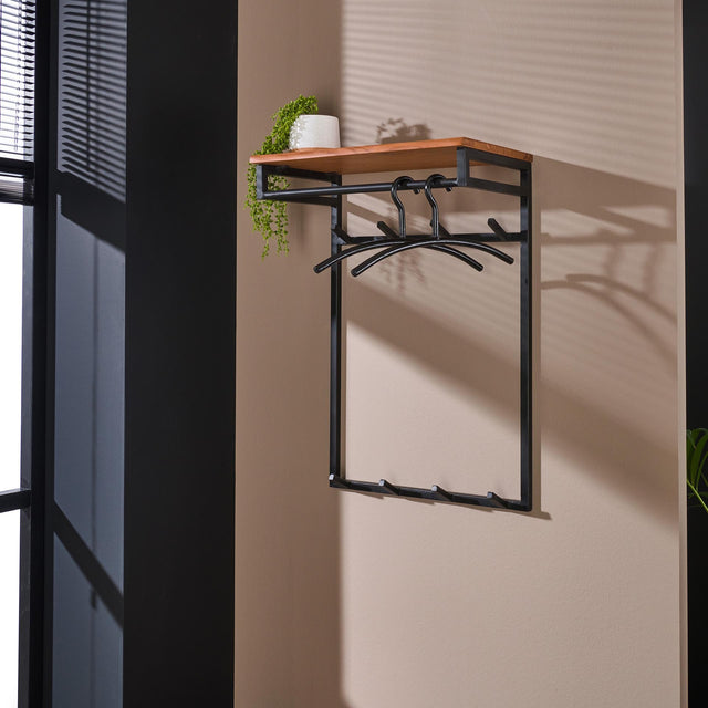 Appendiabiti Henry DH Interior Acacia LxLxH 85x60x38 Legno di acacia Foto atmosferica vista frontale diagonale