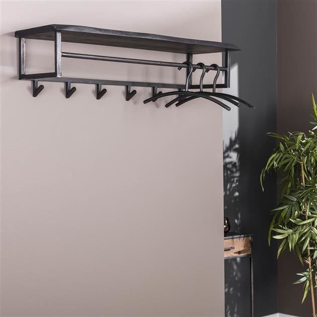 Appendiabiti Yme DH Interior Acacia LxPxH 103x37x30 Legno di acacia Foto atmosferica vista frontale diagonale
