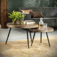 Tavolino Aron DH Interior Bronzo LxLxH 80x80x13 Bronzo Foto atmosferica vista frontale diagonale