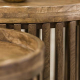 Tavolino Tory DH Interior Mango LxLxH 70x70x45 Legno di mango Dettaglio fotografico atmosferico
