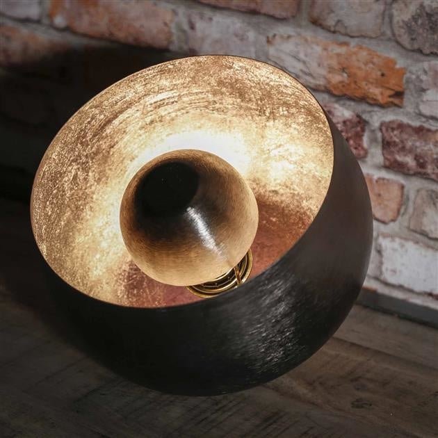 Lampada da tavolo Basel DH Interior Nero LxLxH 31x29x29 Nichel Atmosferico dettaglio foto