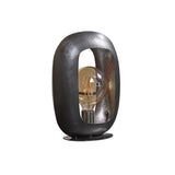 Lampada da tavolo Selma DH Interior Nero LxLxH 38x31x17 Nickel Bianco foto diagonale vista frontale