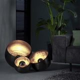 Lampada da tavolo Basel DH Interior Nero LxLxH 39x39x35 Nichel Foto atmosferica vista frontale diagonale