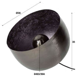 Lampada da tavolo Basel DH Interior Nero LxLxH 39x39x35 Nickel Bianco indicazione dimensione foto