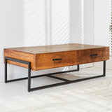 Mobili TV Emma Dimehouse Marrone LxPxH 148x82x52 Legno di mango Dettaglio fotografico atmosferico