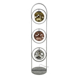Lampada da terra Ada DH Interni Argento LxLxH 167x44x44 Argento Bianco foto vista frontale