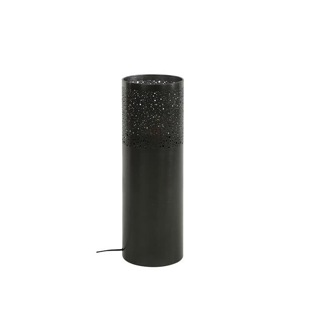 Lampada da terra Eleanor Black Nickel DH Interno Nero LxLxH 68x25x25 Nickel Bianco foto vista frontale