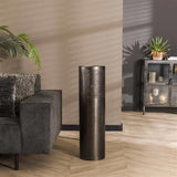 Lampada da terra Eleanor Black Nickel DH Interno Nero LxLxH 96x30x30 Nickel Foto atmosferica vista frontale