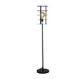 Lampada da terra Maya Dimehouse Nero LxPxA 51x36x33 Metallo Bianco foto vista frontale