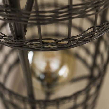 Lampada da terra Mori DH Interior Nero LxLxH 172x35x35 Nichel Atmosferica foto dettaglio