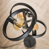 Lampada da terra Otan DH Interior Carbone LxPxH 57x38x26 Metallo Atmosfera foto dettaglio