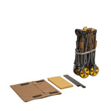 Carrello Carretto pieghevole marrone 90x50x55 cm Dimehouse Marrone LxPxH 75x28x28 Alluminio Bianco dettaglio foto