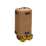 Carrello Carretto pieghevole marrone 90x50x55 cm Dimehouse Marrone LxPxH 75x28x28 Alluminio Bianco dettaglio foto
