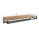 Appendiabiti Henry DH Interior Acacia LxLxH 106x42x22 Legno di acacia Bianco Indicazione dimensione foto