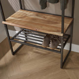 Appendiabiti Karl DH Interior Acacia LxLxH 182x70x35 Legno di acacia Atmosferica foto dettaglio