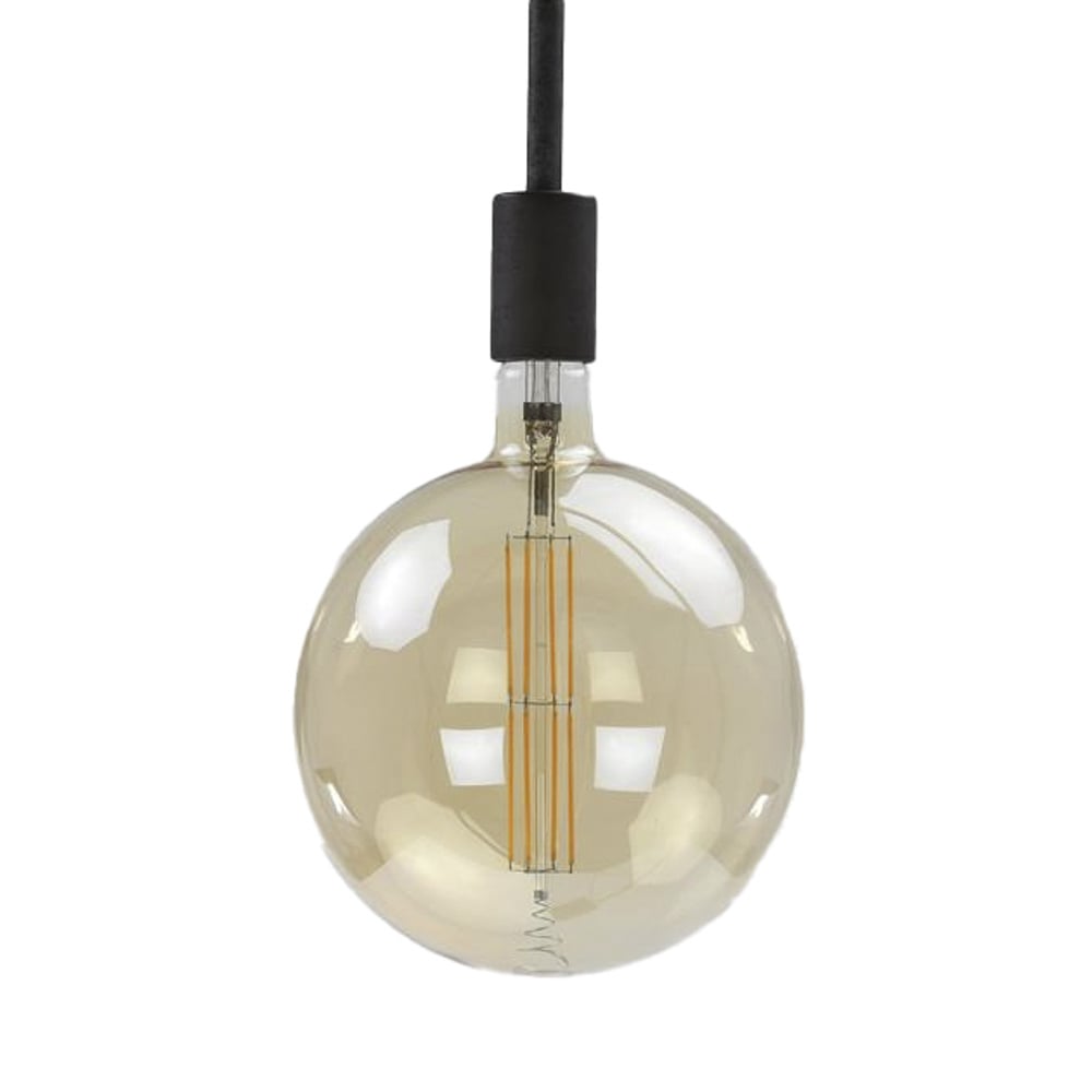 Sorgente luminosa Sfera filamento LED Ø20 DH Interno Vetro color ambra LxPxH 32x23x23 Vetro color ambra Foto bianca vista frontale