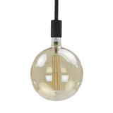 Sorgente luminosa Sfera filamento LED Ø20 DH Interno Vetro color ambra LxPxH 32x23x23 Vetro color ambra Foto bianca vista frontale