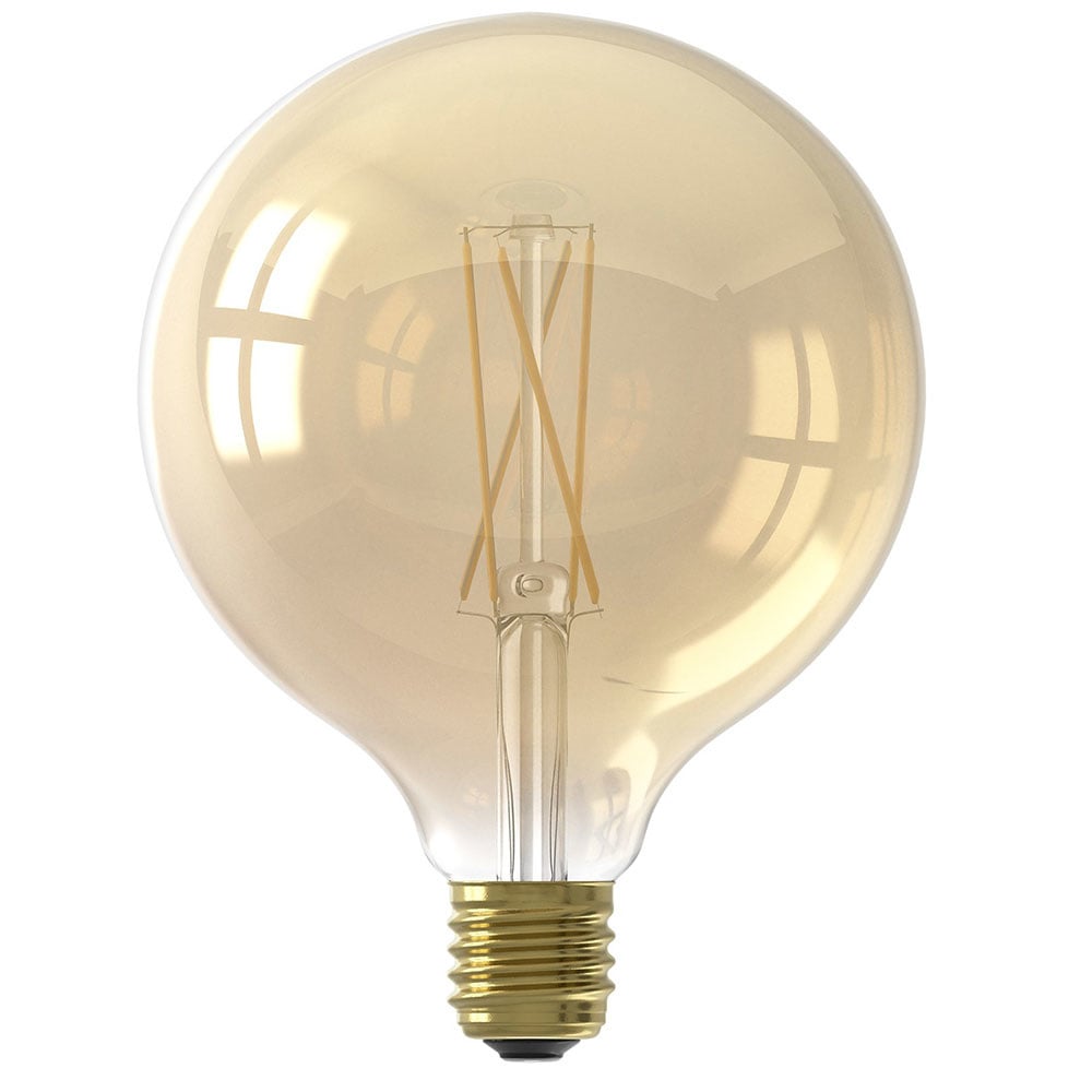 Sorgente luminosa Filamento LED Lampadina Ø12,5 DH Interno Vetro colore ambra LxPxH 18x13x13 Vetro colore ambra Foto bianca vista frontale