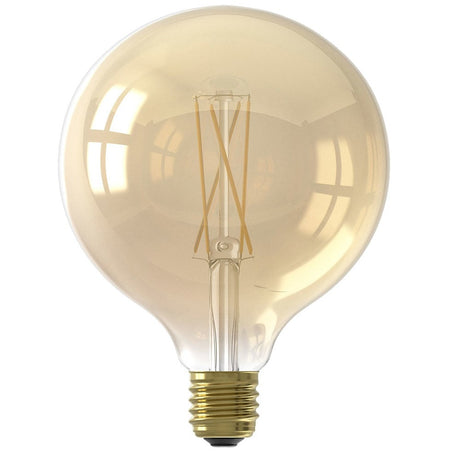 Sorgente luminosa Filamento LED Lampadina Ø12,5 DH Interno Vetro colore ambra LxPxH 18x13x13 Vetro colore ambra Foto bianca vista frontale