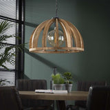 Lampada a sospensione Madri DH Interior Mango LxLxH 69x69x50 Legno di mango Vista frontale della foto suggestiva