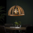 Lampada a sospensione Madri DH Interior Mango LxLxH 69x69x50 Legno di mango Vista frontale della foto suggestiva