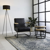 Poltrona Lars Dimehouse Nero LxWxH 68x64x39 Ecopelle Foto atmosferica in situazione