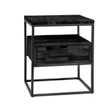 Tavolino Ruby DH Interior Nero Bianco foto vista frontale diagonale