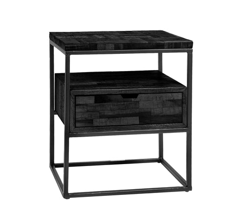 Tavolino Ruby DH Interior Nero Bianco foto vista frontale diagonale