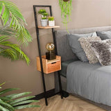 Comodino Vanessa DH Interior Acacia LxLxH 140x30x25 Legno di acacia Foto atmosferica vista frontale diagonale