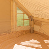 Tenda Quattro Persone Gonfiabile Beige 300x200x210 cm Dimehouse Beige LxPxH 75x48x38 Cotone Atmosfera foto diversa