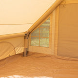 Tenda Quattro Persone Gonfiabile Beige 300x200x210 cm Dimehouse Beige LxPxH 75x48x38 Cotone Atmosfera foto diversa