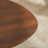 Tavolino Zoë Noce Dimehouse Marrone LxPxH 90x81x24 Legno di mango Dettaglio fotografico atmosferico
