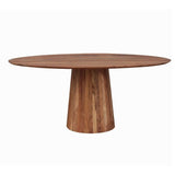 Tavolo da pranzo Amelia Dimehouse Rovere LxPxA 188x108x11 Legno di acacia Foto suggestiva vista diagonale frontale