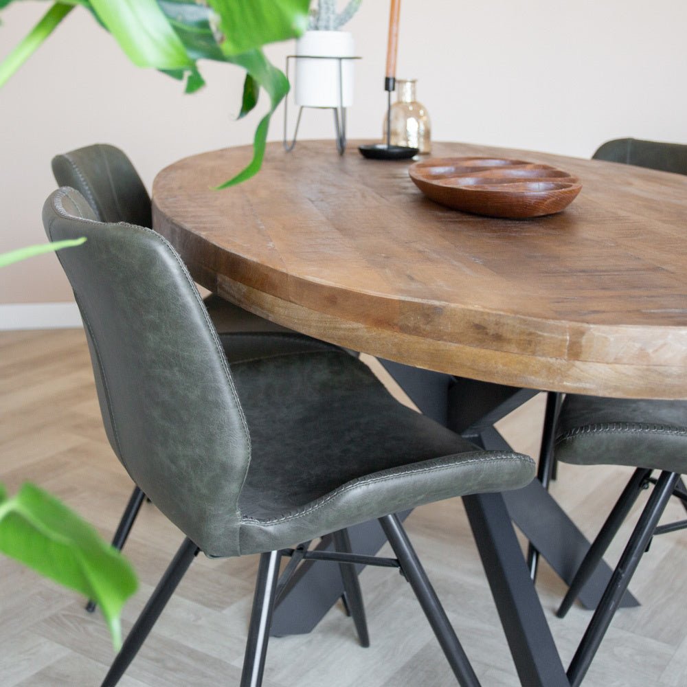 Tavolo da pranzo Lennon Dimehouse Marrone LxPxA 203x110x10 Legno di mango Foto atmosferica in situazione