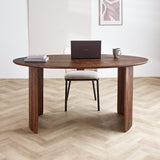 Tavolo da pranzo Yves Finitura Noce Dimehouse Marrone LxPxH 165x95x10 Legno di acacia Foto atmosferica vista frontale