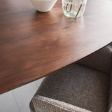 Tavolo da pranzo Yves Finitura Noce Dimehouse Marrone LxPxH 265x115x9 Legno di acacia Dettaglio fotografico atmosferico