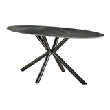 Tavolo da pranzo Sophie DH Interior Nero LxLxA 189x99x9 Ceramica Bianca foto diagonale vista frontale