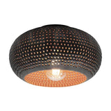 Lampada da soffitto Linda DH Interior Marrone LxLxH 37x37x22 Marrone nero Foto bianca vista frontale