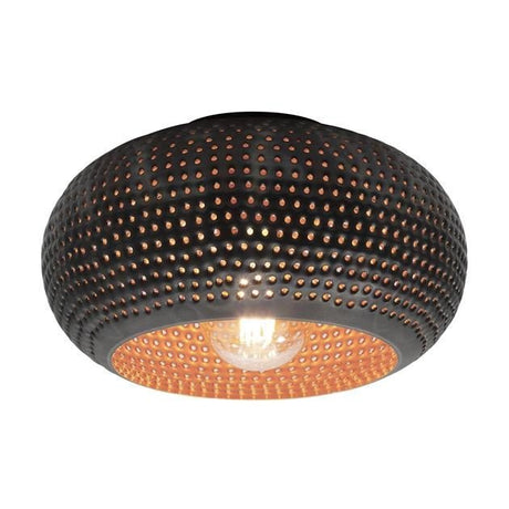 Lampada da soffitto Linda DH Interior Marrone LxLxH 37x37x22 Marrone nero Foto bianca vista frontale