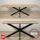 Tavolo da pranzo allungabile danese Mack ovale in legno di acacia 175-275x90 cm
