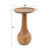 Tavolino Doja DH Interior Acacia LxLxH 39x37x11 Legno di acacia Bianco Indicazione dimensione foto