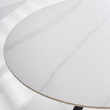 Tavolo da pranzo Vivian Bianco Dimehouse Bianco LxPxH 141x141x11 Pietra sinterizzata Dettaglio fotografico atmosferico