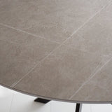 Tavolo da pranzo Yuna grigio Dimehouse Grigio LxPxH 121x121x11 Pietra sinterizzata Dettaglio fotografico atmosferico
