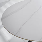 Tavolo da pranzo Yuna Bianco Dimehouse Bianco LxPxH 114x77x9 Pietra sinterizzata Dettaglio fotografico atmosferico