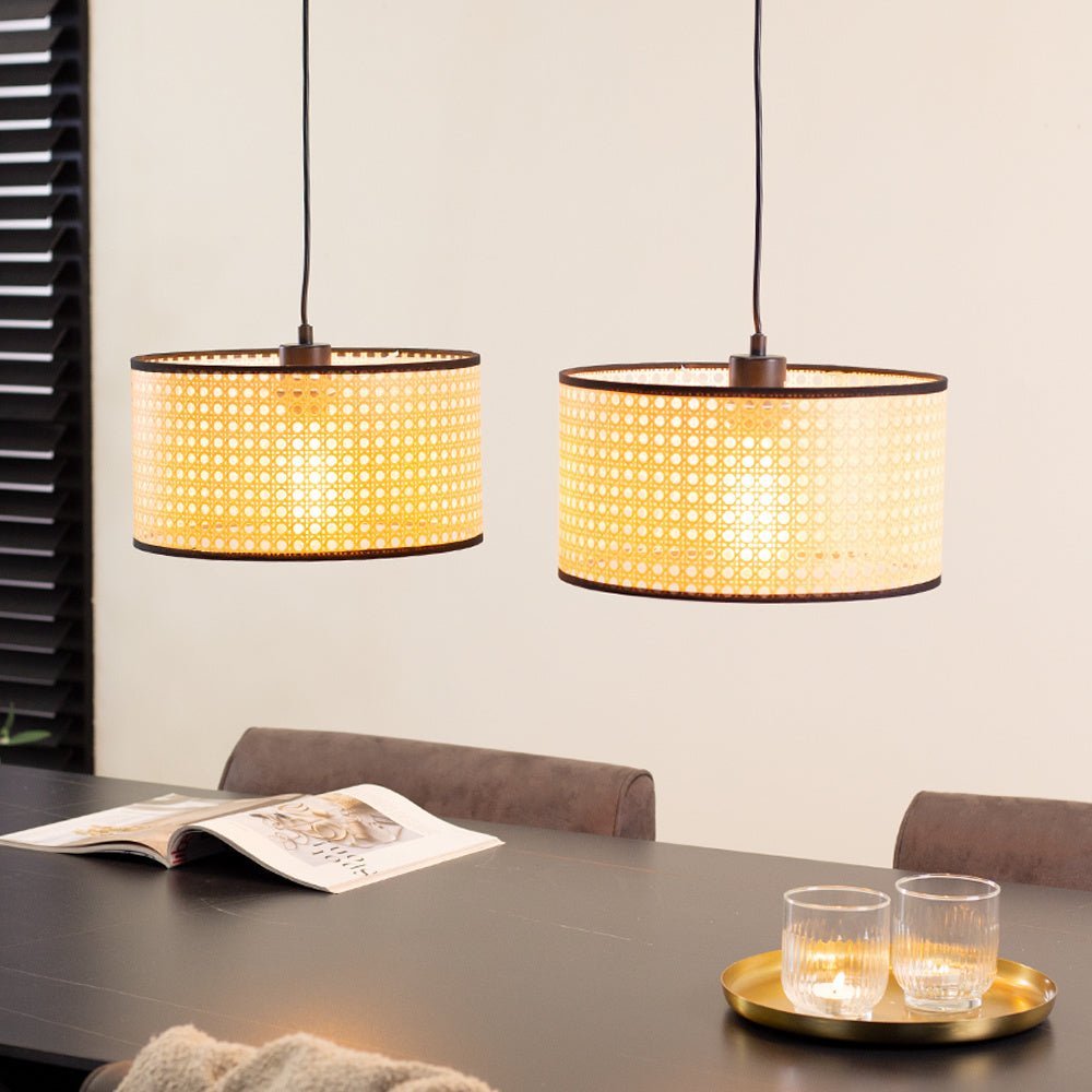 Lampada a sospensione Airen Dimehouse Oro LxPxH 70x34x25 Plastica Foto atmosferica vista frontale diagonale
