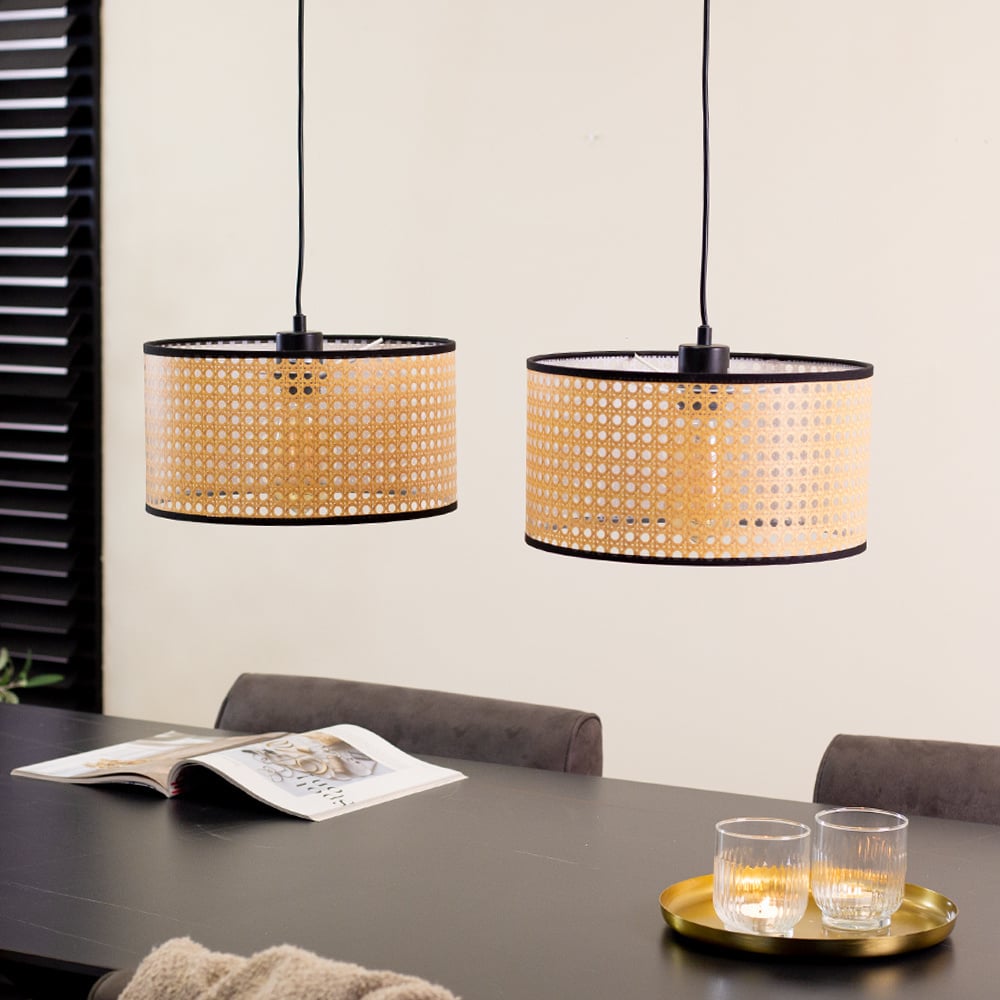 Lampada a sospensione Airen Dimehouse Oro LxPxH 70x34x25 Plastica Foto atmosferica vista frontale diagonale