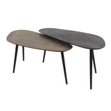 Tavolino Alina DH Interior Nero, Oro LxLxA 89x45x13 Metallo Bianco foto diagonale vista frontale